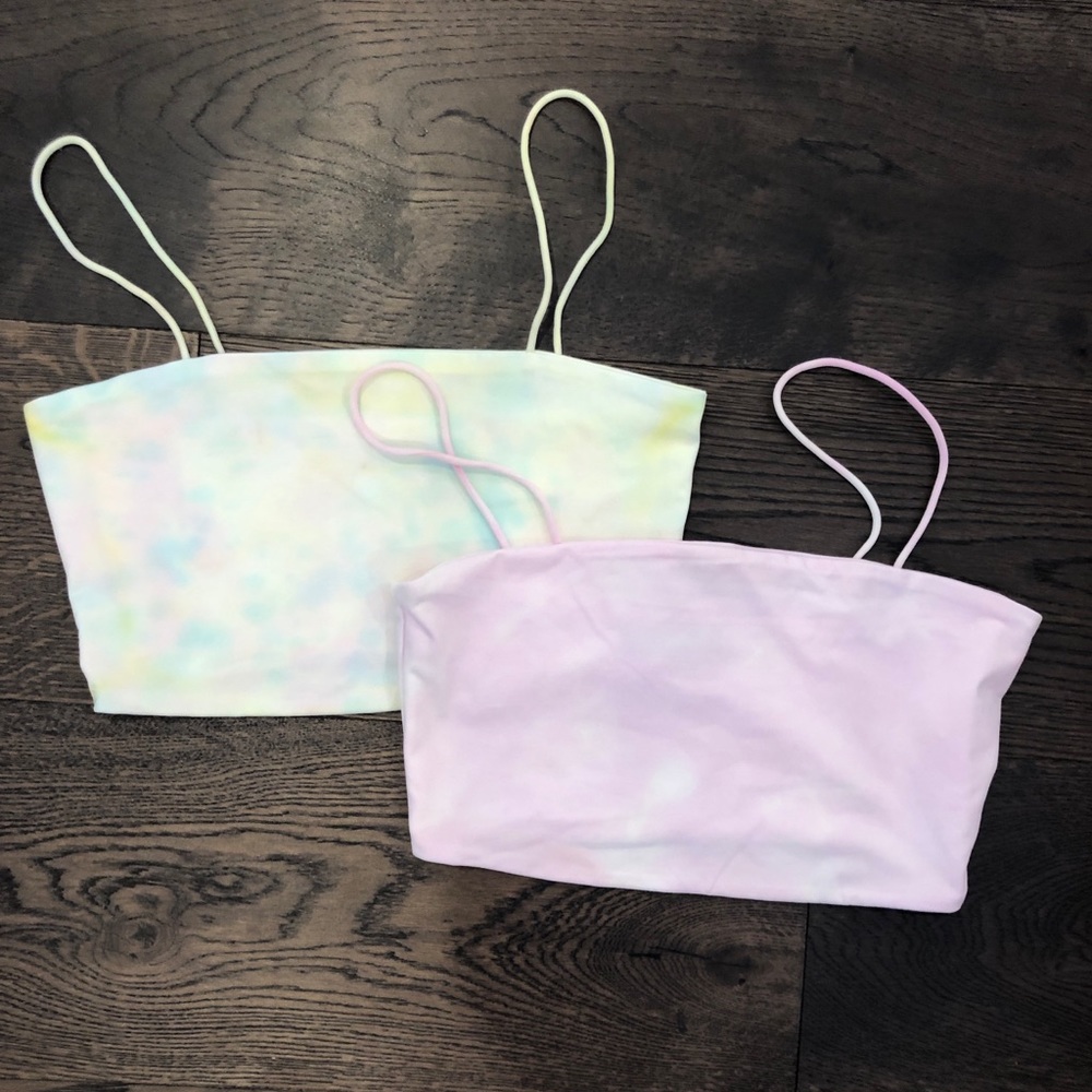 Bundle of tie dyed top tops. Never worn